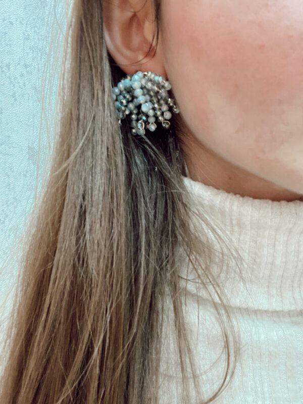 PENDIENTES CARAVIA GRIS - Imagen 4