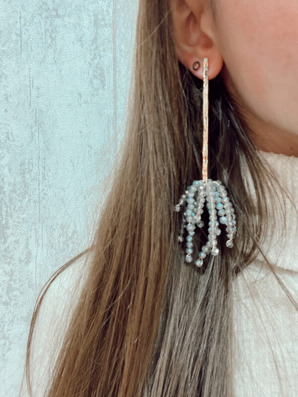 PENDIENTES CANDAMO GRIS - Imagen 3